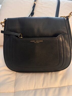 Marc Jacobs Black Leather Crossbody Bag